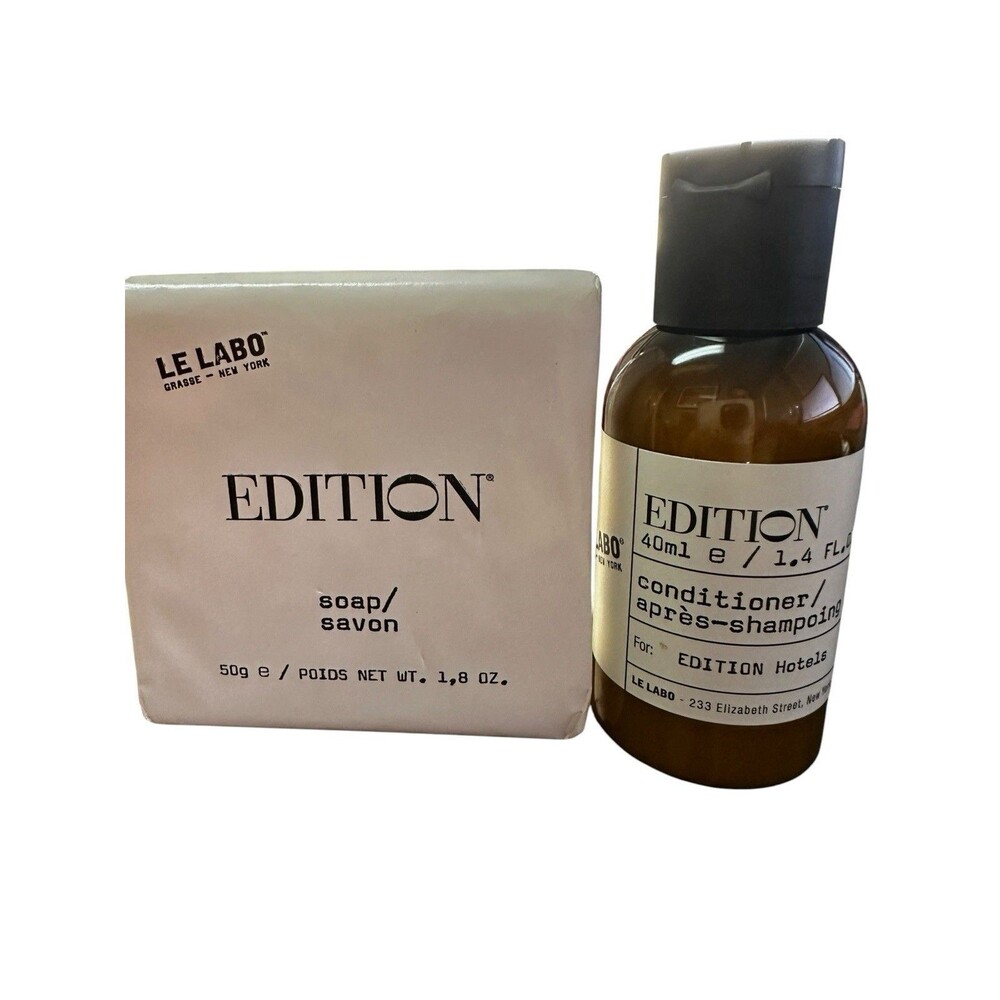 NEW Le Labo Edition Hotels Bar Soap 1.8oz 50g & Conditioner 1.4oz Travel Size